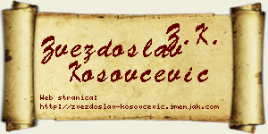 Zvezdoslav Kosovčević vizit kartica